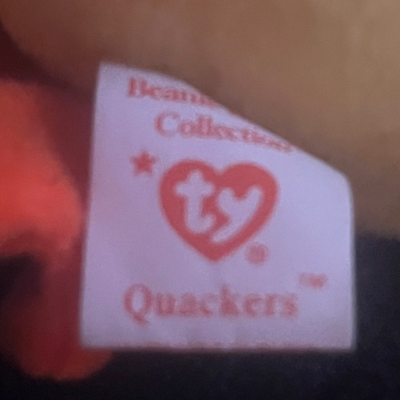 Ty Beanie Baby Quackers | No Hang Tags | PVC Pellets. - Picture 5 of 10